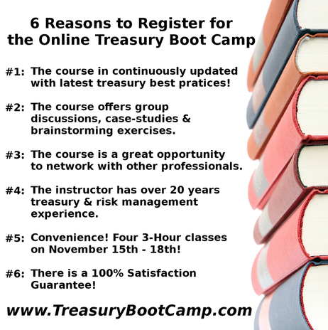 Six Reasons to Attend the Treasury Boot Camp