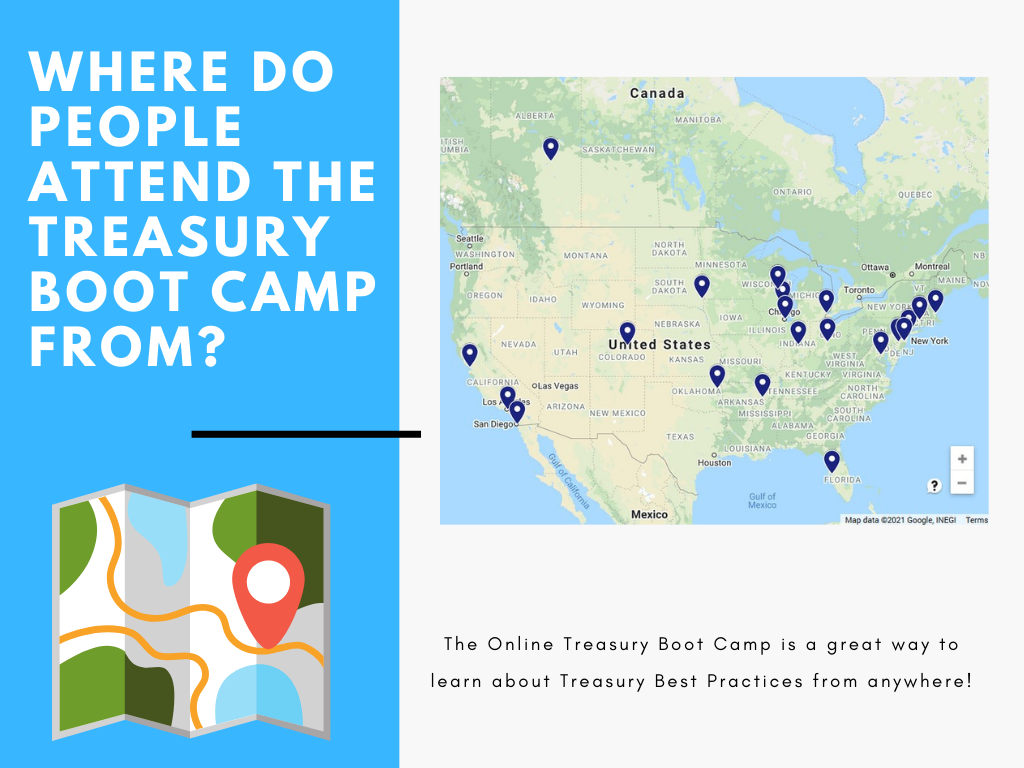 Treasury Boot Camp Attendee Map